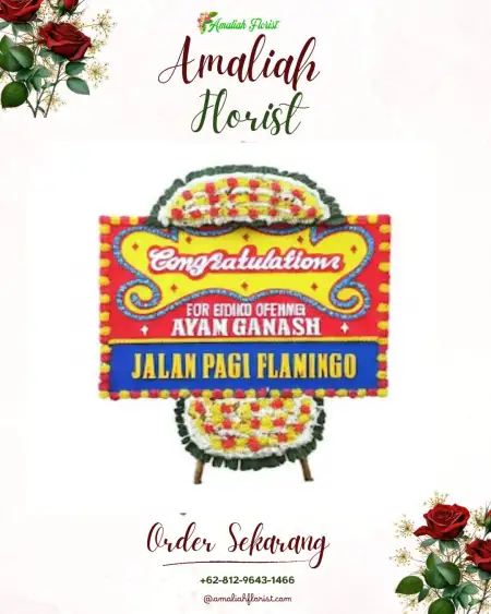 Sewa Papan Bunga Jelai